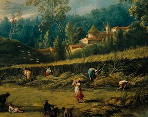 La moisson, détail de L