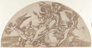 Dieu assis sur le monde, 1540-45 - Antonio Fantuzzi