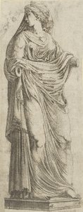 Femme tournée vers la droite - Antonio Fantuzzi