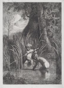 La pêche - Antonio Fontanesi