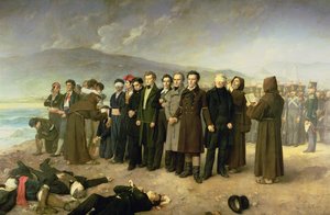 Exécution de José Maria de Torrijos y Uriarte (1791-1831) et de ses compagnons en 1831, 1888 - Antonio Gisbert