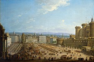 Festival des Quatre Autels à Naples, vers 1757, par Antonio Joli - Antonio Joli