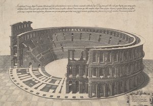 Amphithéâtre de Vérone, délinéation diligente et précise - Antonio Lafreri