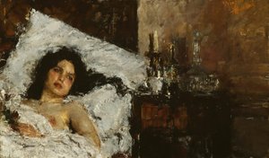 Repos, vers 1887 - Antonio Mancini