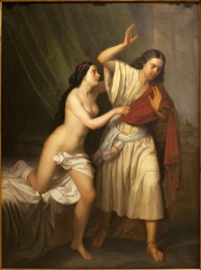 Joseph et la femme de Putiphar (Potiphar) - Antonio María Esquivel y Suárez de Urbina