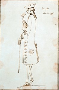 Portrait du chanteur castrat Carlo Broschi dit Farinelli (1705-1782) lors de son voyage à Venise pour interpréter La Didone abbandonata de Tommaso Albinoni vers 1725