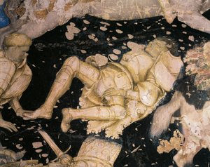 Sujet chevaleresque, (détail) - Antonio Pisanello
