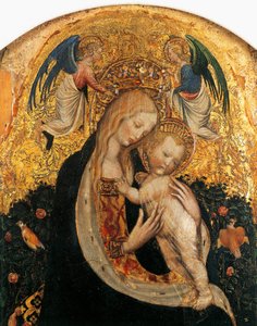 Madone de la caille par Antonio Pisanello (détail)