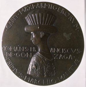 Médaille portrait représentant Gianfrancesco Gonzaga (13945-1444) 1446-8