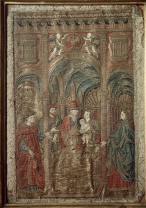 Circoncision de Saint Jean-Baptiste Broderie de soie et d