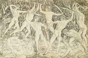 Nus en combat (gravure) - Antonio Pollaiuolo