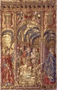 La circoncision, tapisserie représentant des scènes de la vie de Saint Jean-Baptiste (textile) - Antonio Pollaiuolo