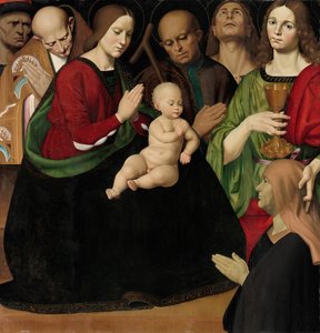 La Sainte Famille avec quatre saints et une donatrice, vers 1510