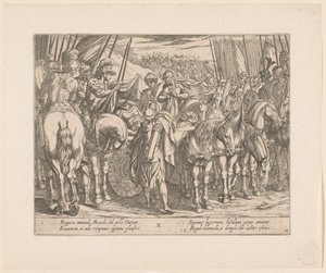 Alexandre le Grand trouve le corps de Darius - Antonio Tempesta