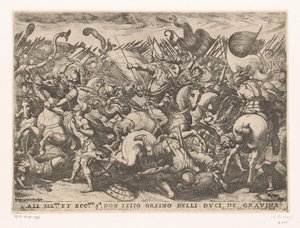 Cavalerie et infanterie en combat