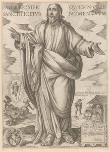 Christ (Pater noster qui es in celis sanctificetur nomen tuum, Christus, Maria et les apôtres) - Antonio Tempesta