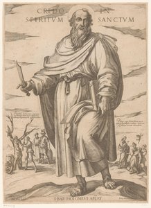 Saint Barthélemy Credo in spiritum sanctum (Christ, Marie et les apôtres) - Antonio Tempesta