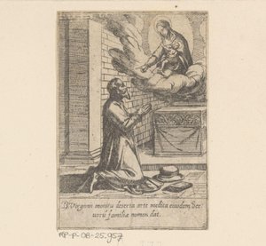 Saint Philippe sous la protection de la Vierge Marie - Antonio Tempesta