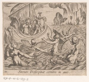Les sirènes (Metamorphoseon sive transformationum, Metamorfosen van Ovidius) - Antonio Tempesta