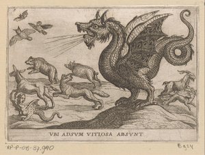 Un dragon chasse d