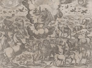 Dieu créant les animaux - Antonio Tempesta