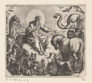 Dieu crée les animaux sur terre - Antonio Tempesta