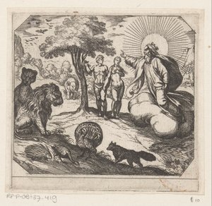 Dieu interdit à Adam et Ève de manger de l