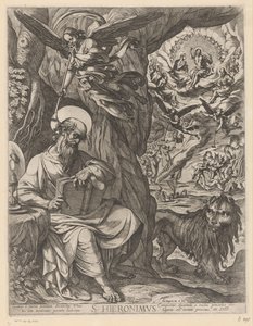 Saint Jérôme dans le désert contemplant le Jugement dernier - Antonio Tempesta