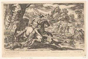 Chasse au sanglier - Antonio Tempesta