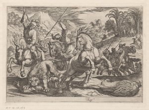 Chasse aux lions