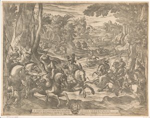Chasse aux lions - Antonio Tempesta
