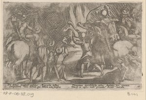 Chasseurs capturant un serpent géant - Antonio Tempesta