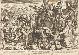 Josaphat remerciant Dieu pour sa victoire - Antonio Tempesta