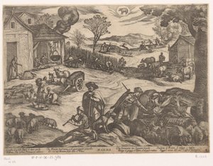 Mars : activités paysannes (bélier) - Antonio Tempesta