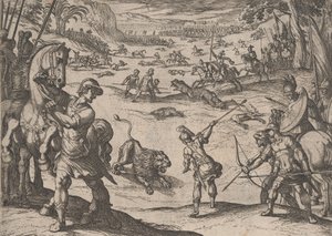 Planche 11 : La chasse au lion d