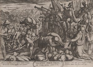Planche 22 : Josaphat remerciant Dieu pour sa victoire, des 