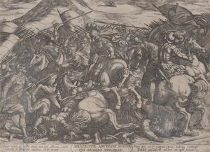 Planche 9 : Les Israélites combattant les Amalécites, de 