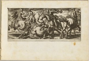 Six cavaliers en combat - Antonio Tempesta
