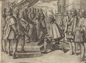 Duc espagnol devant Marguerite d