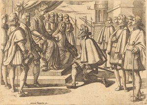 Duc espagnol devant Marguerite d