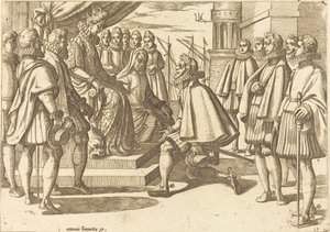 Duc espagnol devant Marguerite d