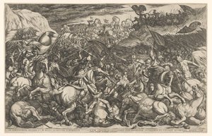 Combat entre les Israélites et les Amalécites (Hebraorvm victoria ab Amalechitis reportata) - Antonio Tempesta