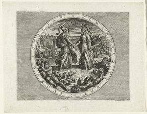 Page de titre pour la série La Révolte Batave, 69-70 (Romanorum et Batavorum Societas) - Antonio Tempesta