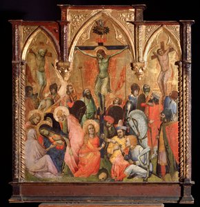 Crucifixion, avec les deux voleurs crucifiés avec Jésus-Christ - Antonio Veneziano