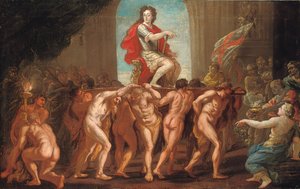 Esquisse pour une fresque dans la salle Saint-Georges, château de Windsor, montrant le roi Guillaume III en gloire