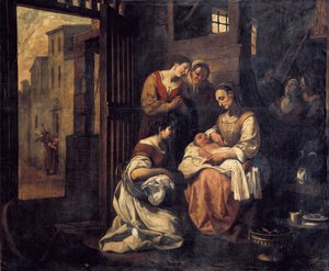 La Naissance de Saint François Peinture d