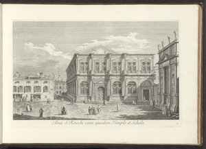 Vue de Campo San Rocco à Venise - Antonio Visentini