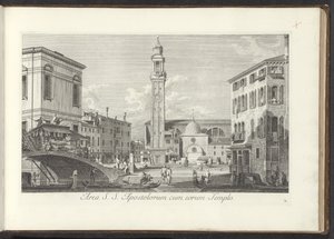 Vue sur Campo dei Santi Apostoli à Venise - Antonio Visentini