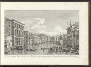Vue sur le Grand Canal, Palazzo Grimani et Ca