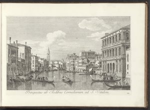 Vue sur le Grand Canal et la tour de San Vitale à Venise